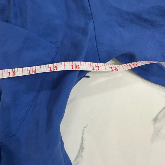 Zara Women’s Wrap Cross Long Sleeve Mini Dress Royal Blue Size XS EUC Side Zip - Picture 9 of 10